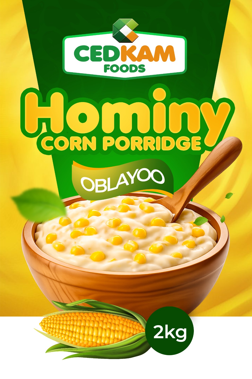 Cedkam Foods hominy corn porridge product pack