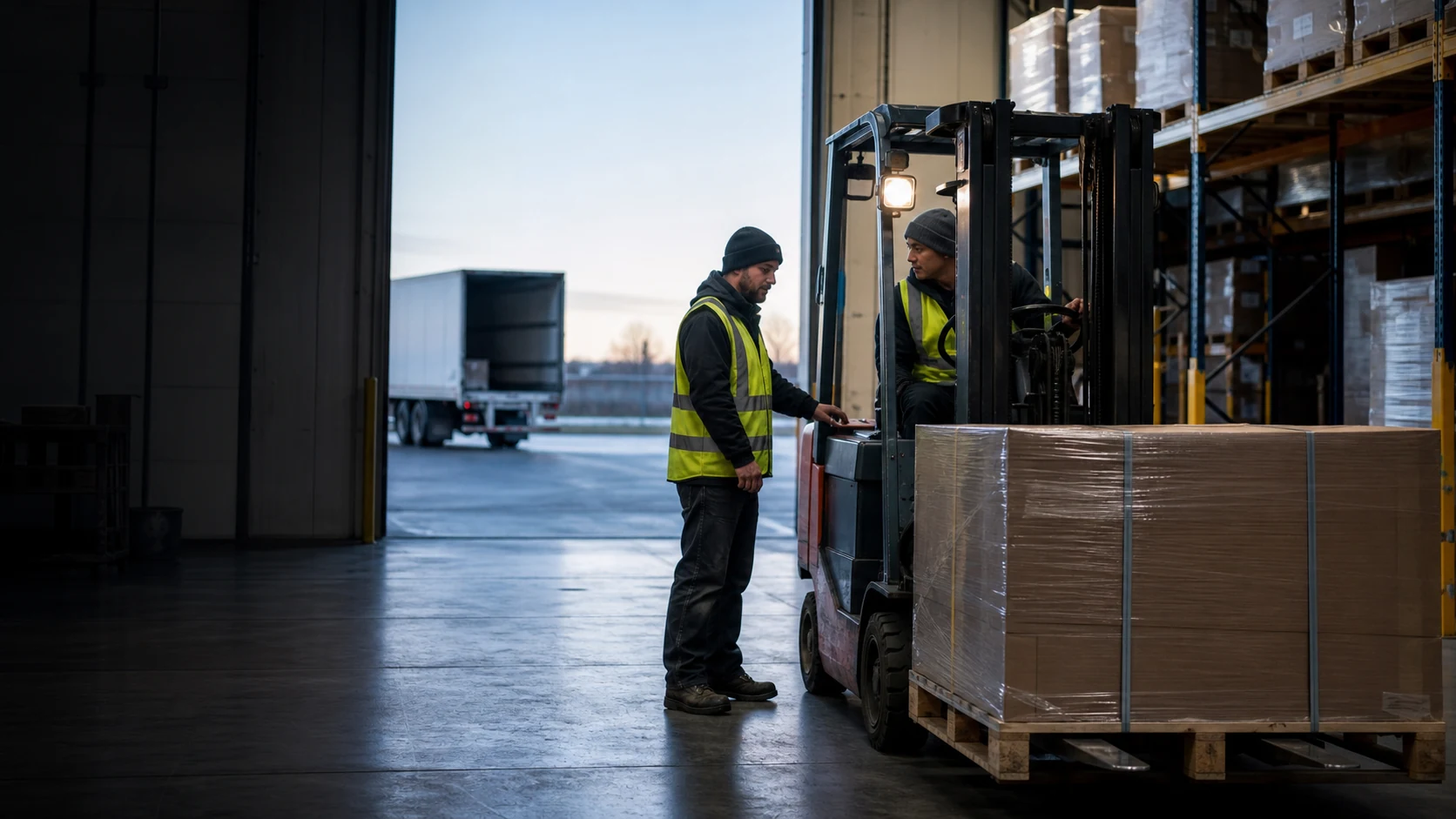 Generic editorial scene representing logistics and warehousing