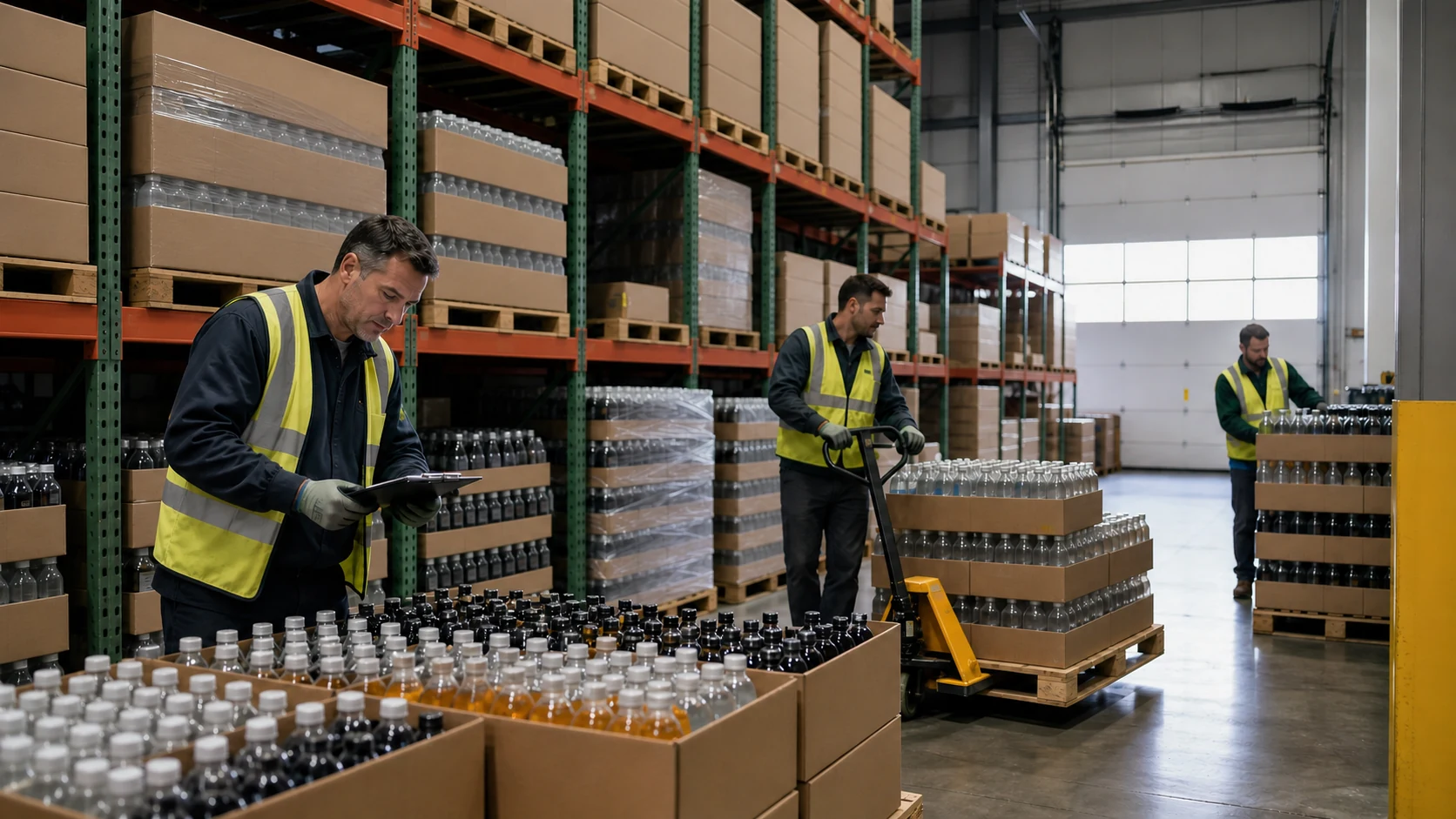 Generic editorial scene representing beverage wholesale operations